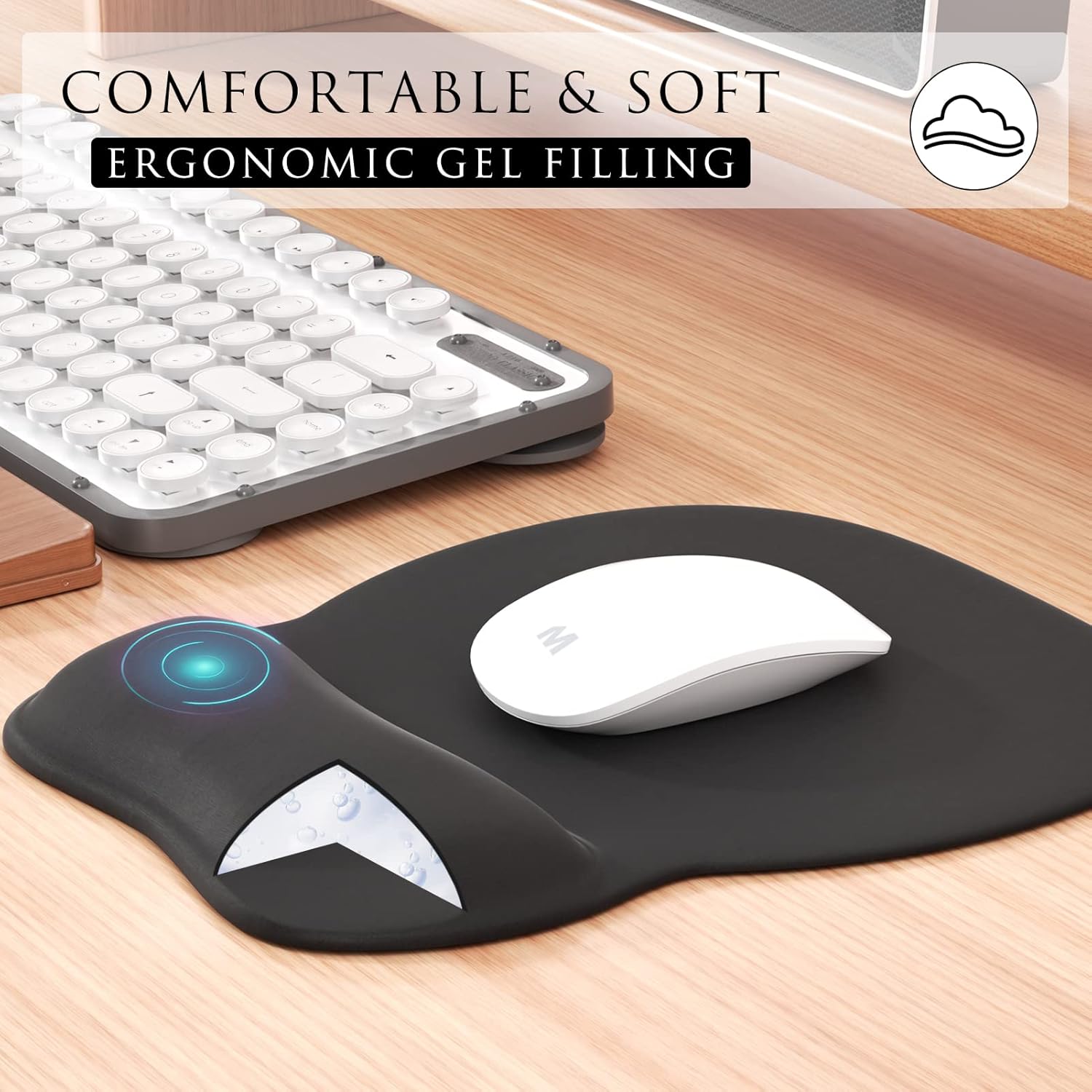 Ergonomic Mouse Pad — Gel Wrist Rest, Non-Slip Base - Image 4