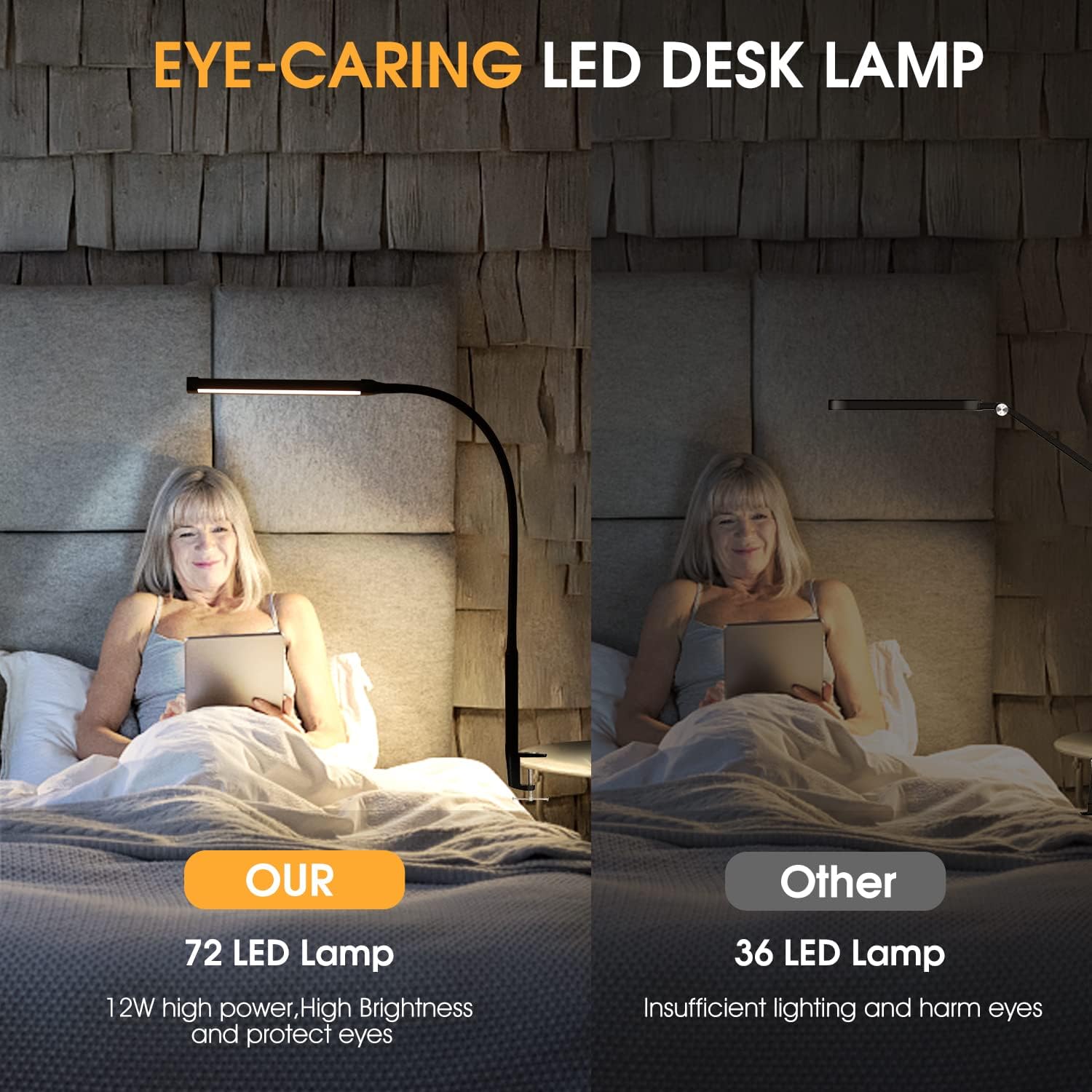 LED Desk Lamp with Clamp — Flexible Gooseneck, 3 Modes - Image 5
