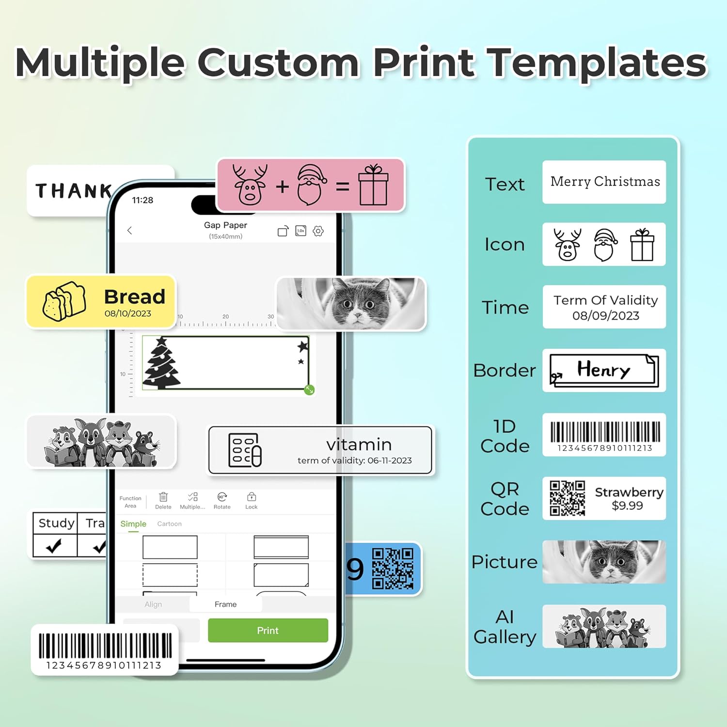 Label Maker — Bluetooth, Portable, Multiple Templates - Image 3