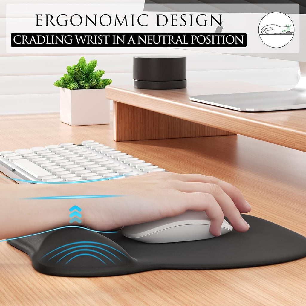 Ergonomic Mouse Pad — Gel Wrist Rest, Non-Slip Base - Image 3