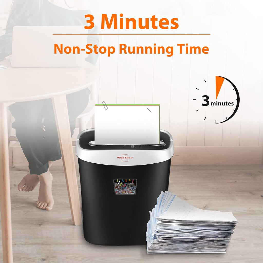 Paper Shredder — 10-Sheet Cross-Cut, 3.9 Gallon Bin - Image 4