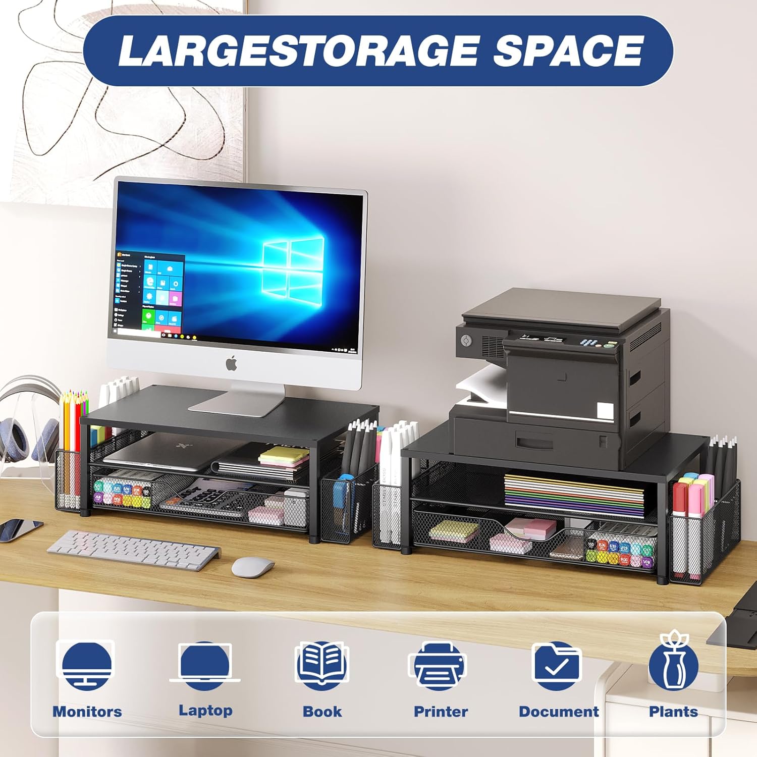 Desk Organizer — Multi-Compartment Desktop Accessories Holder - Image 4