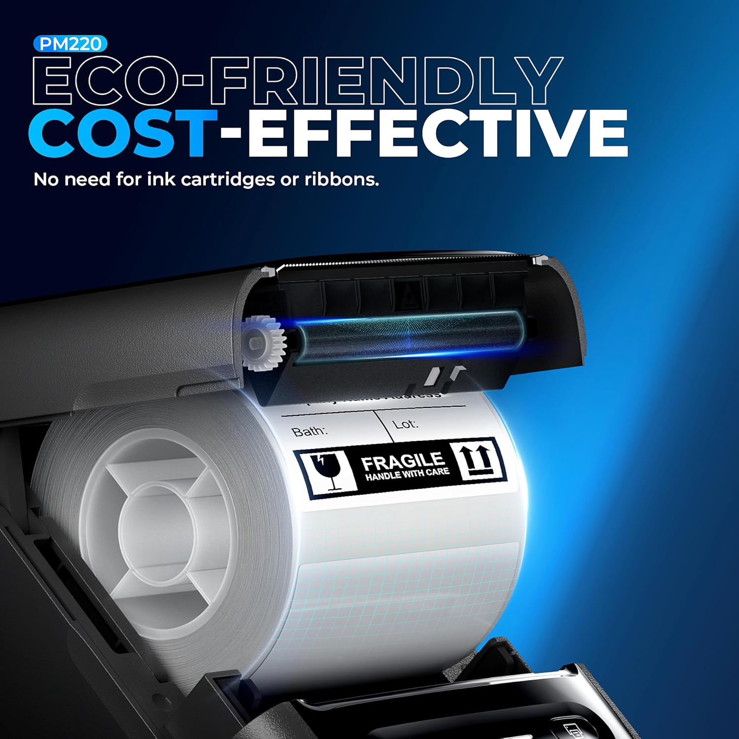 Label Printer — Bluetooth, 2-Inch Wide, Custom Labels - Image 3