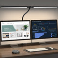 LED Desk Lamp with Clamp — Dual Screen, Swing Arm Architect