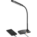 LED Desk Lamp — Gooseneck, USB Charging Port, Compact