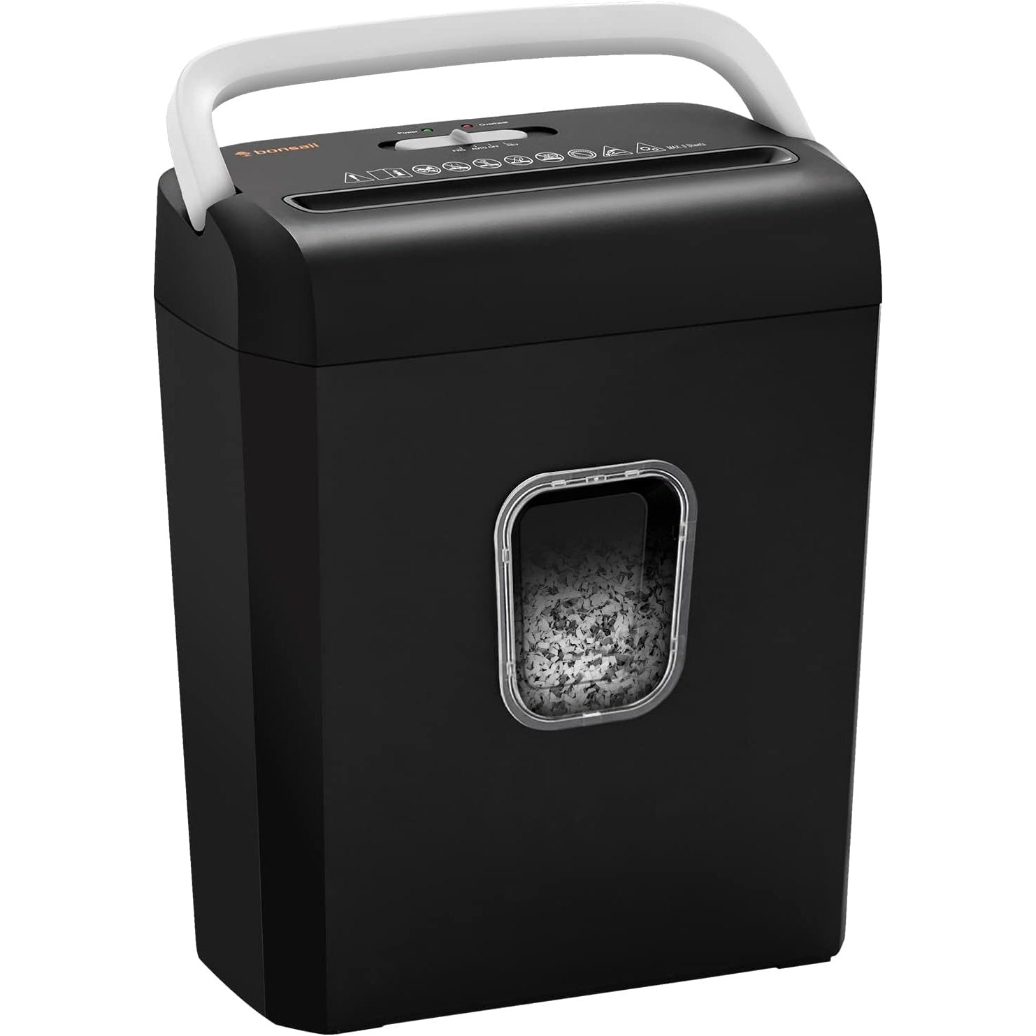 Paper Shredder — 8-Sheet Cross-Cut, P-4 Security, Compact
